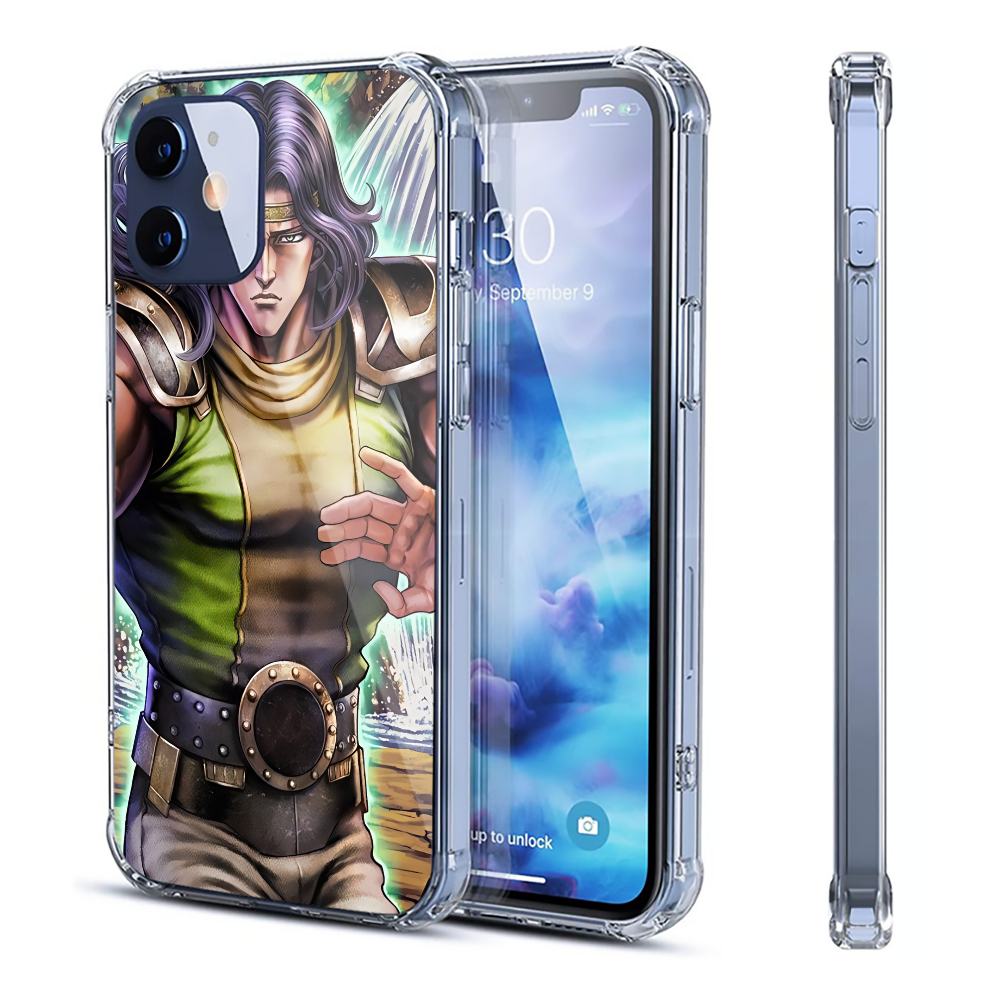 （画像用） 北斗の拳 Fist of the North Star 【iPhone 12シリーズ対応】透明スマホケース（クリアソフトケース）